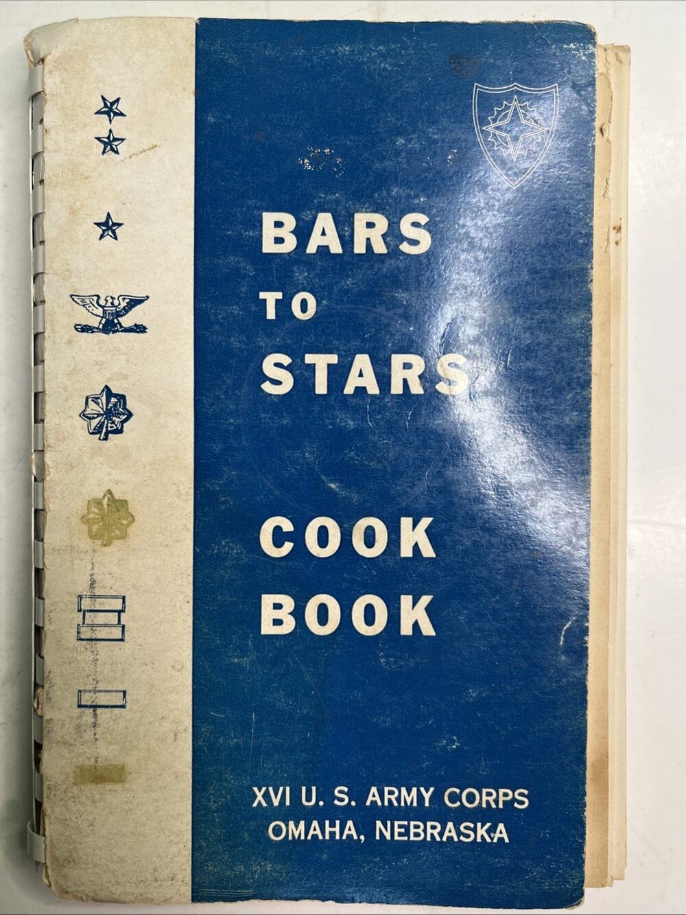 Bars To Stars Cookbook XVI U. S. Army Corps Omaha Nebraska Handwritten Recipes